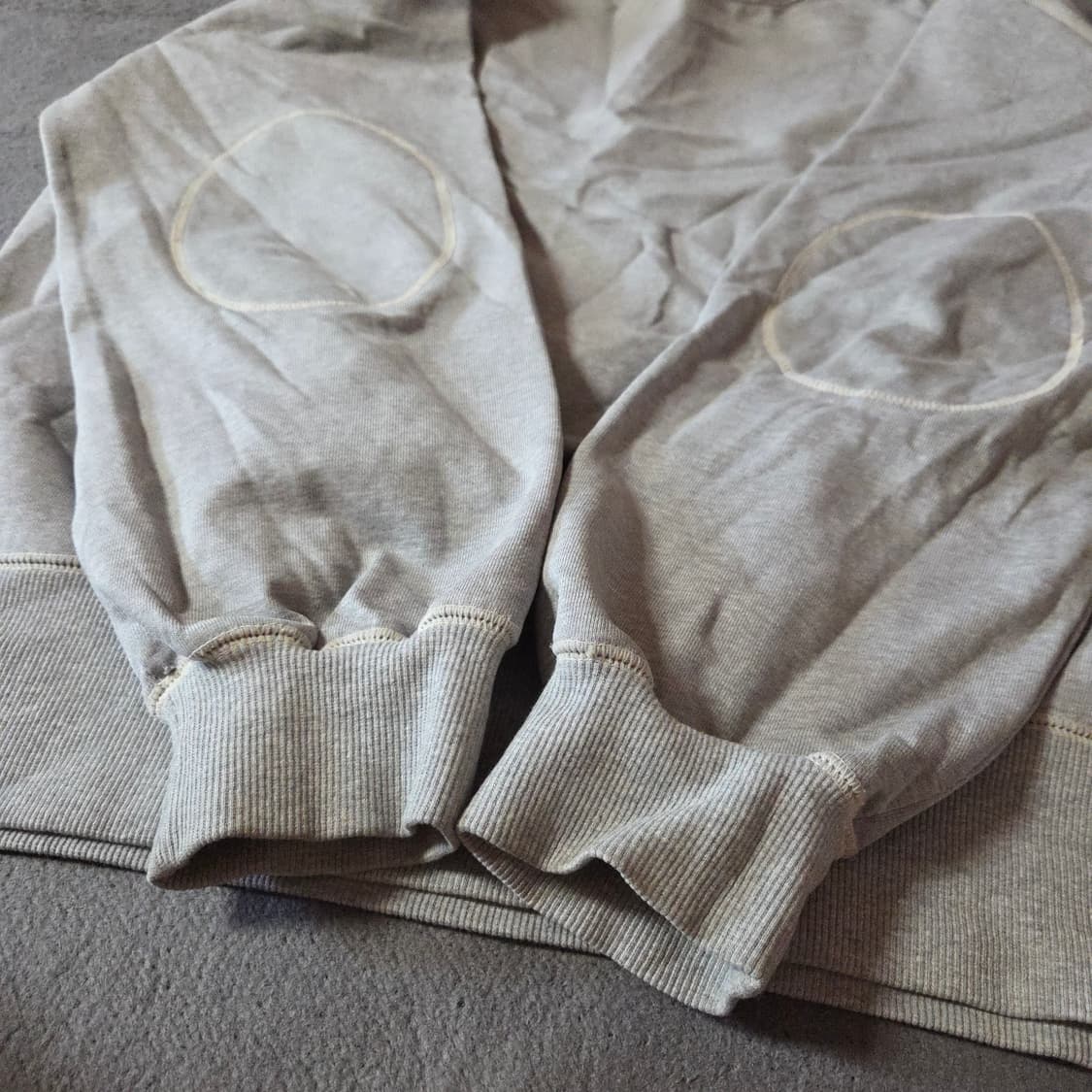 러프사이드 오버사이즈 스웻셔츠 맨투맨 3 멜란지그레이 상품이미지6