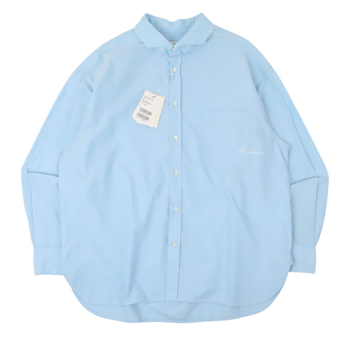 렉토 23ss 볼스 옥스포드 빈티지 셔츠 스카이블루 상품이미지1