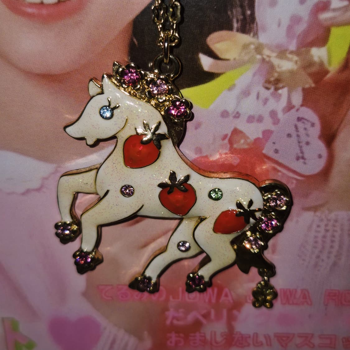 안나수이 컬렉션 유니콘 딸기 레이어드 목걸이 상품이미지7