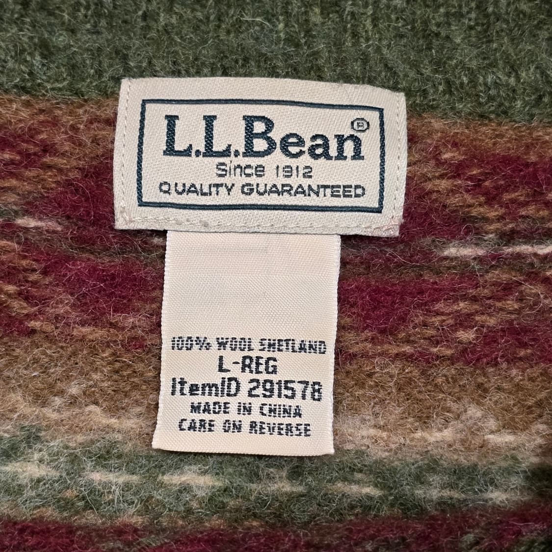 L.L.Bean 셰틀랜드 울100 페어아일 스웨터 상품이미지4