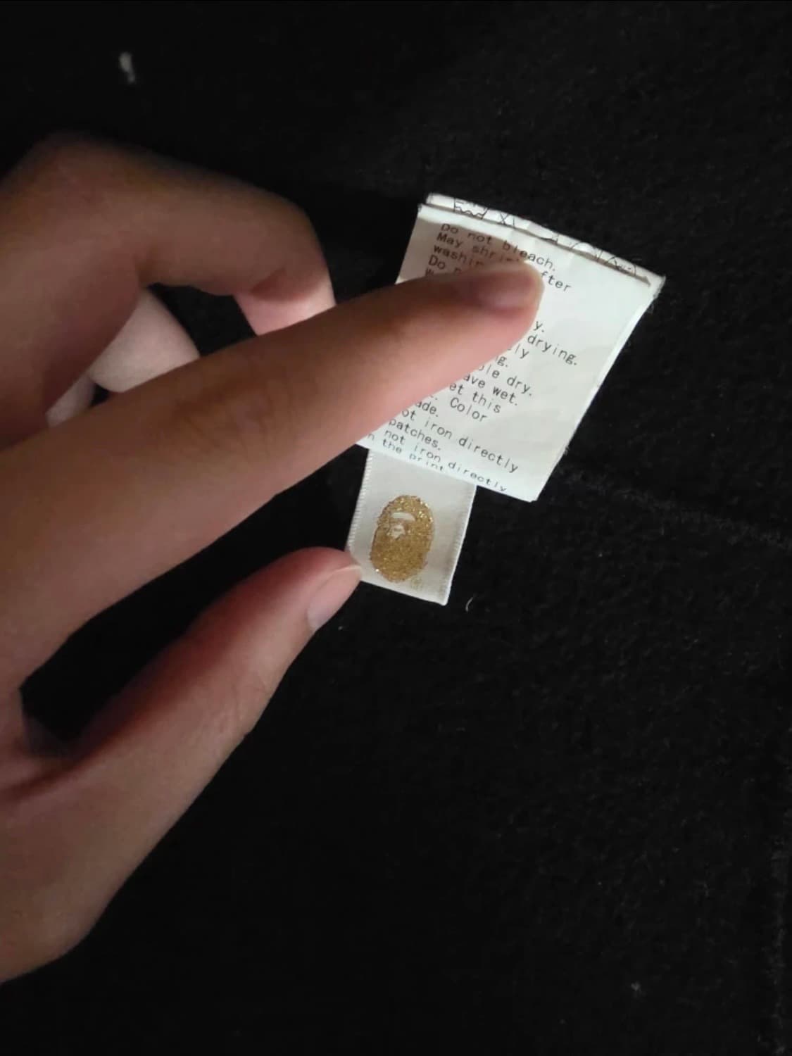 베이프 야광 샤크 후드집업 블랙 상품이미지5