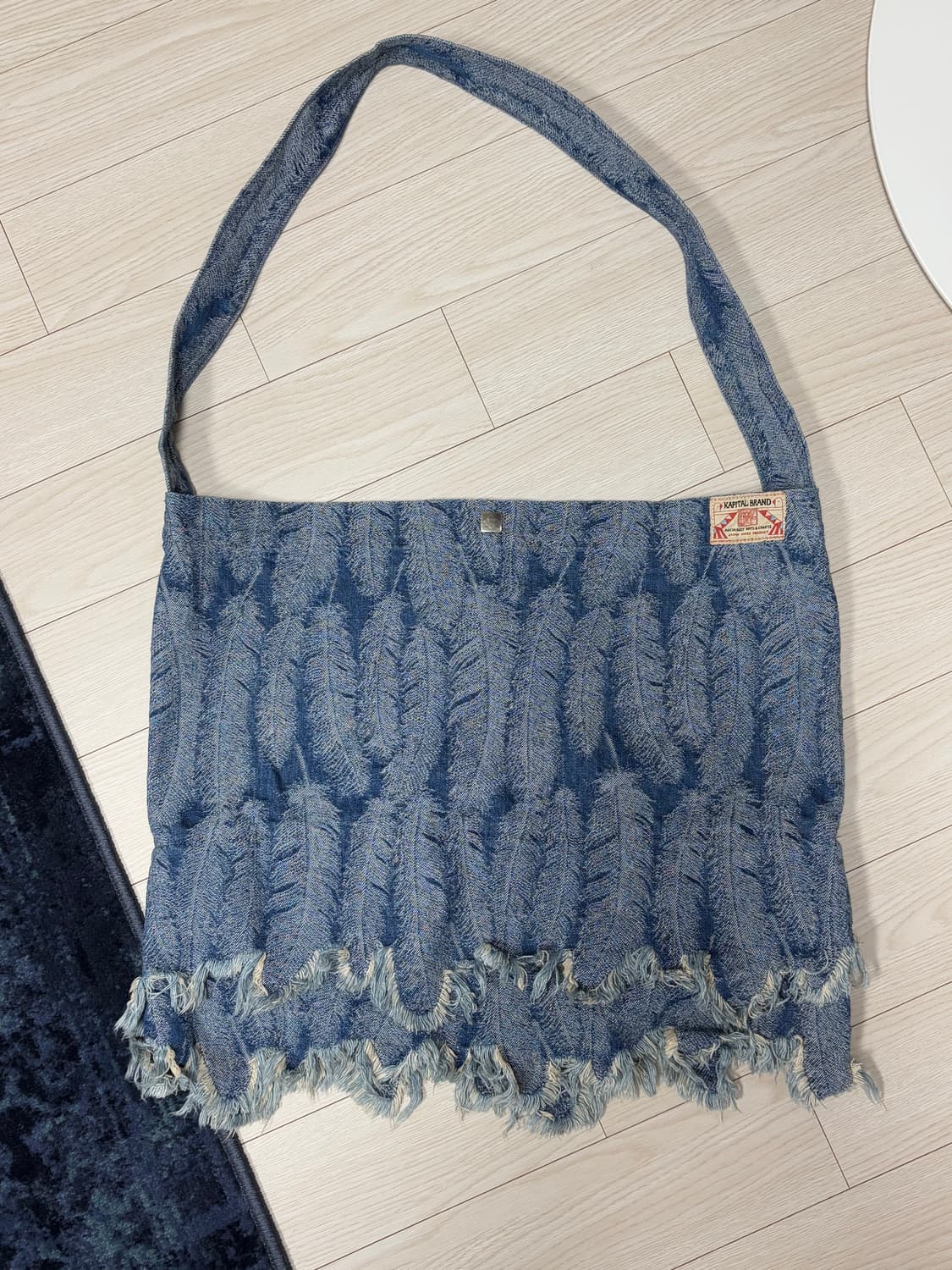 캐피탈 12온즈 맥파이 데님 메디슨 백 라지 인디고 라이트 상품이미지2