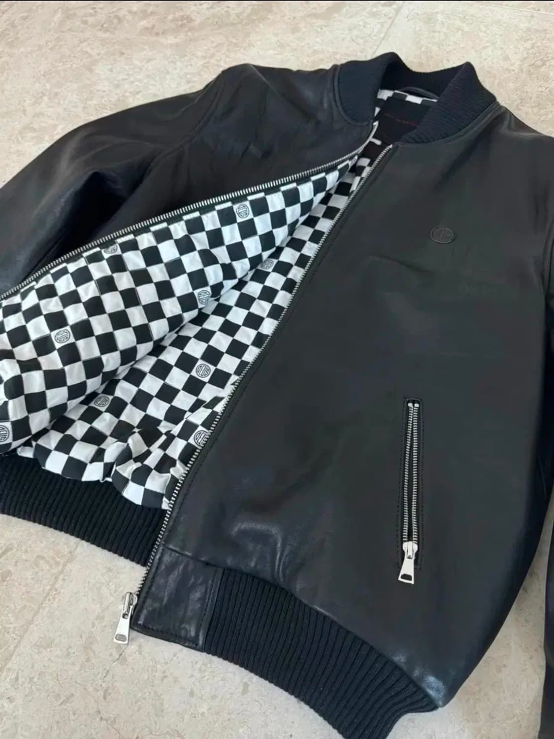 데우스 레더자켓 (썬더 램스킨 봄버 자켓) XXL 상품이미지2