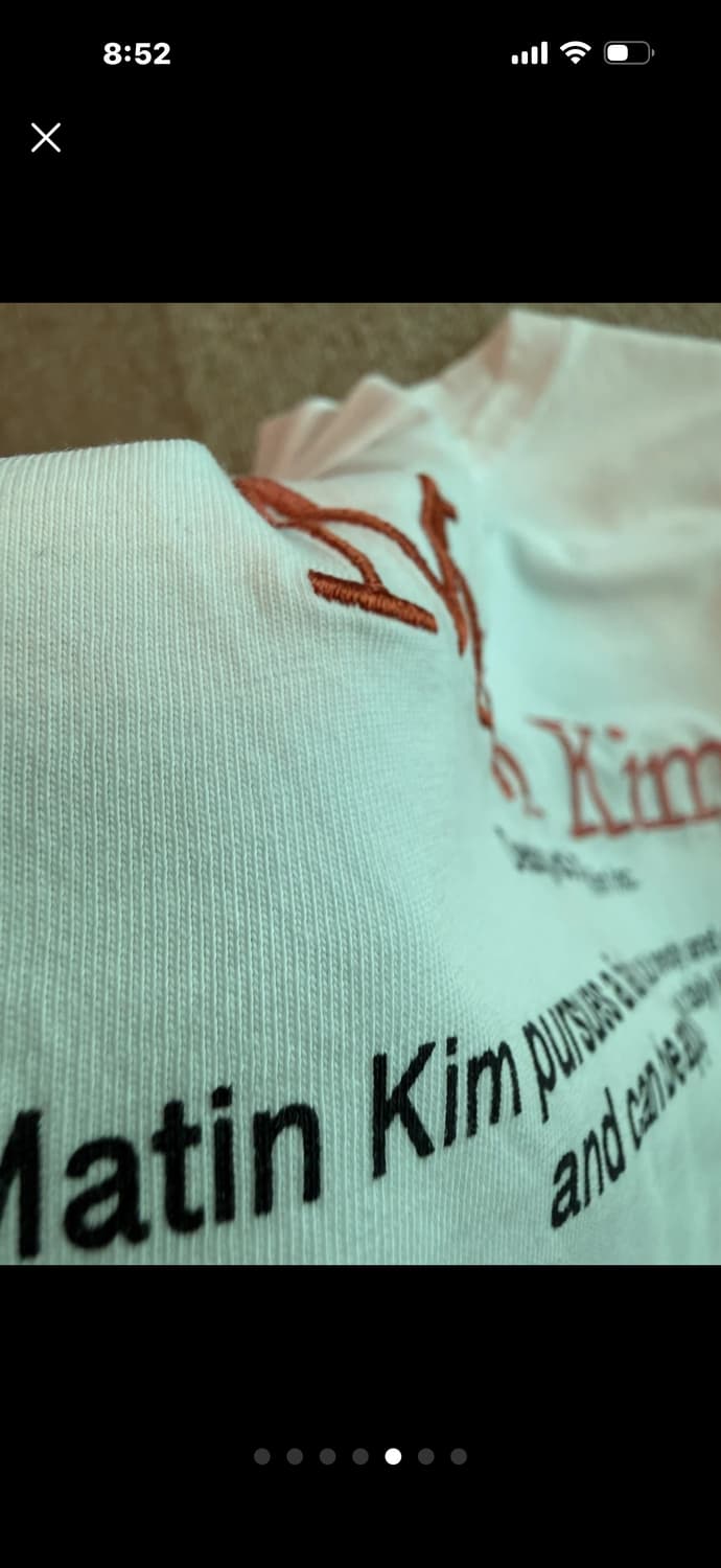 Matin  kim마땡김 자수 반팔 크롭 ㅌ 24년 여름 신상  새상품  상품이미지5