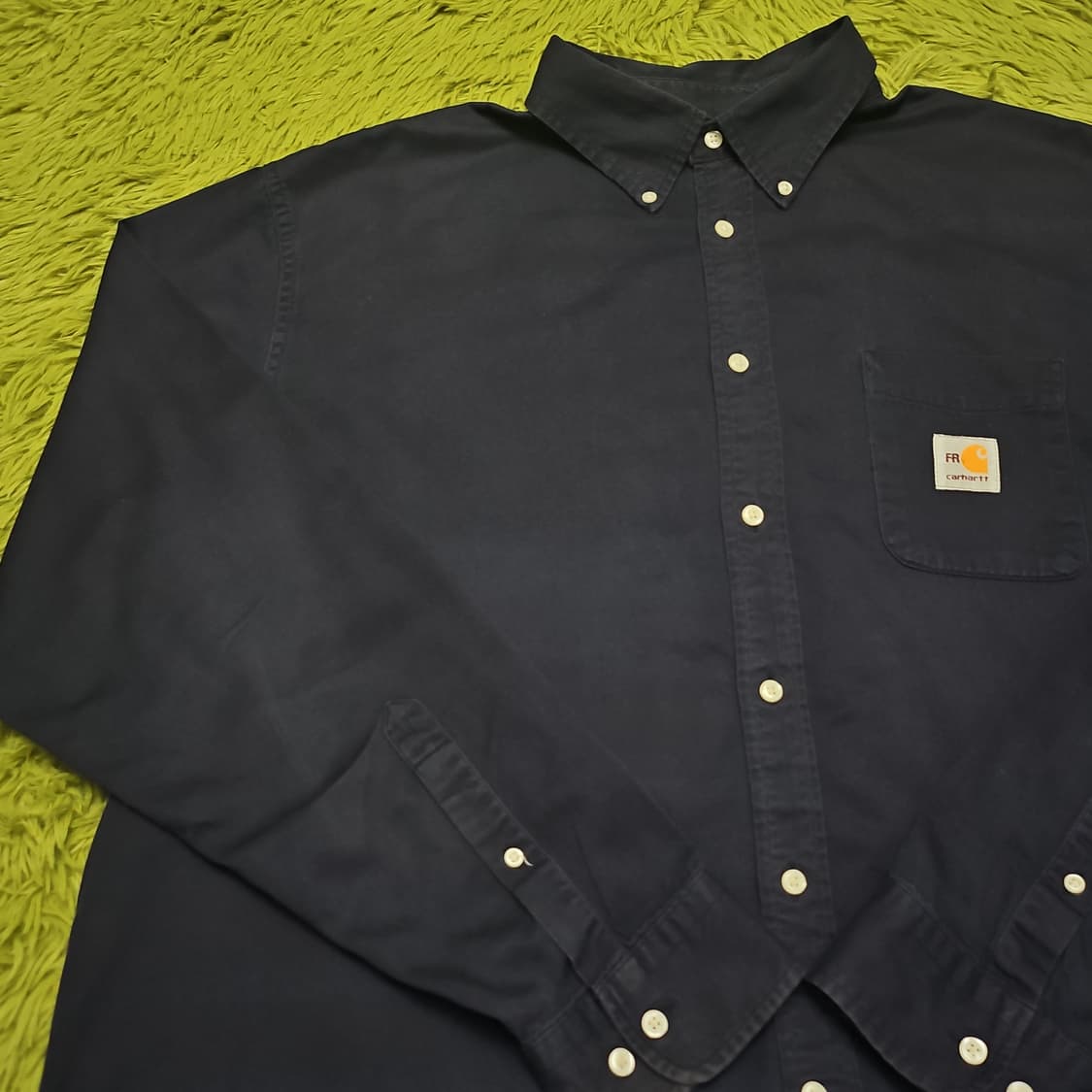 ​[XL] 칼하트 FR 라인 네이비 워크 셔츠 상품이미지3