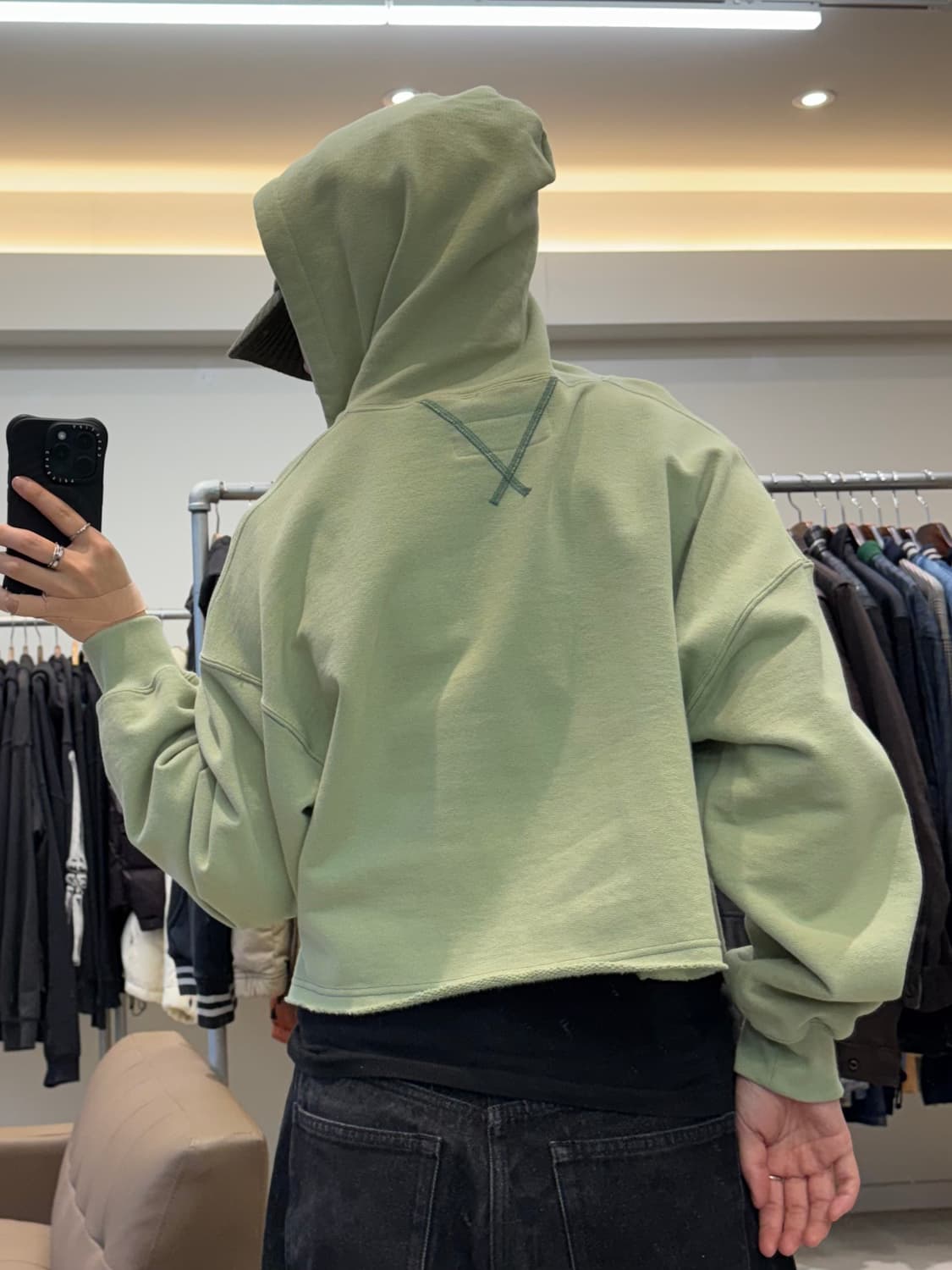 JANE SMITH 크롭 후드티 상품이미지3