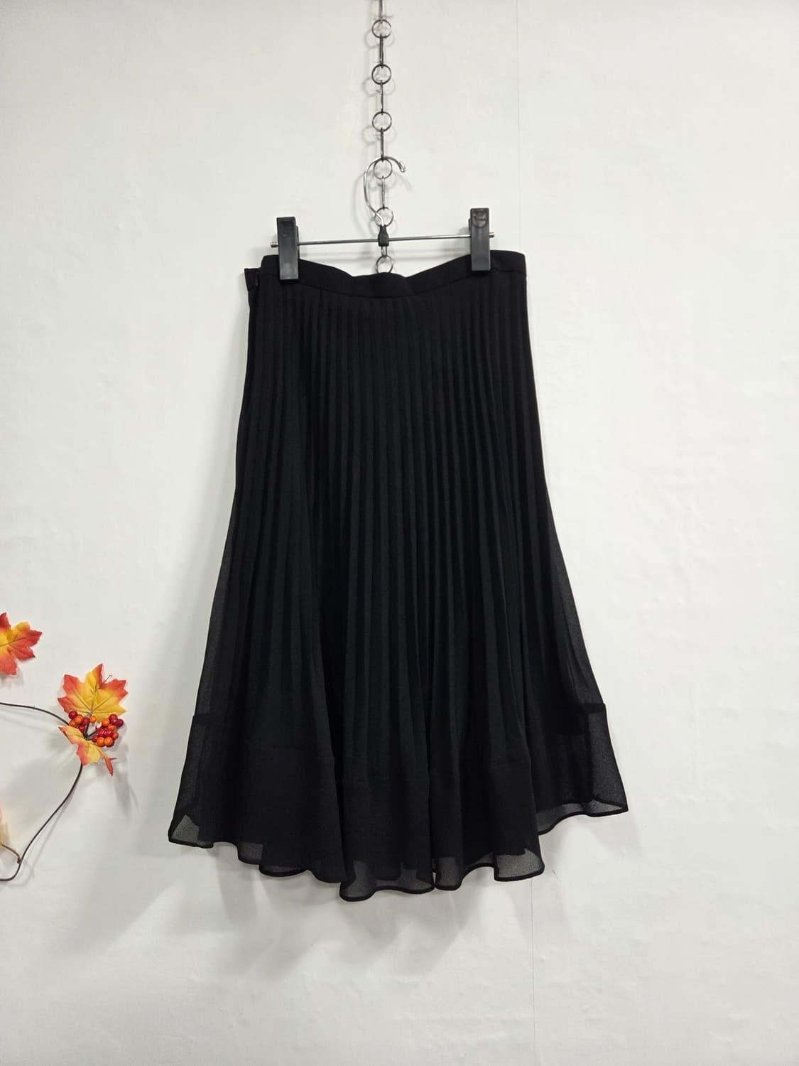 잉어 ing:a 블랙 플리츠 롱 스커트 29 상품이미지7