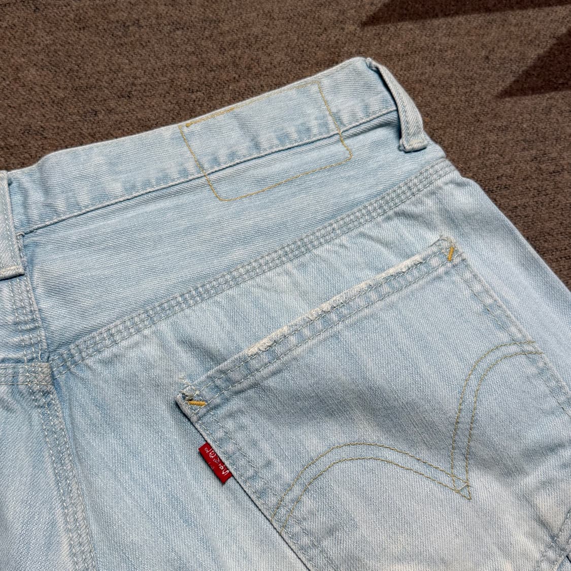 리바이스 00s 데님 카펜터 쇼츠 반바지 32 상품이미지5