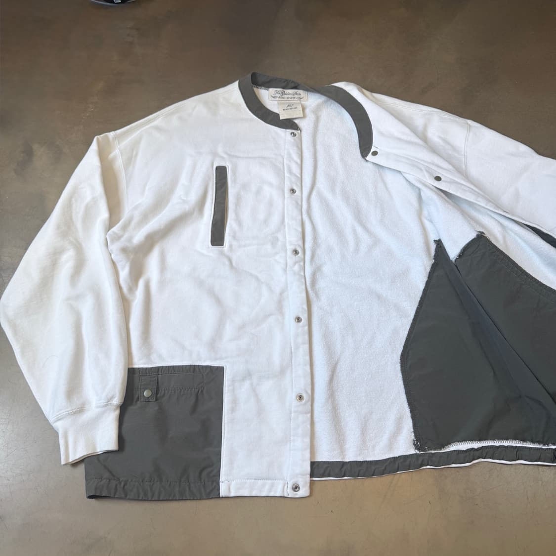 L ~XL 레미 릴리프 스웻셔츠 패브릭 가디건 상품이미지7