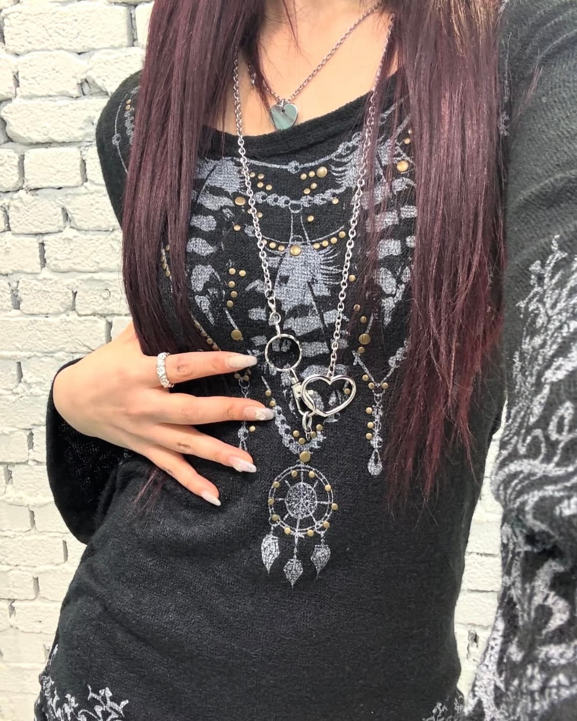 Oriental Pattern Bootcut Detail Dress 상품이미지3