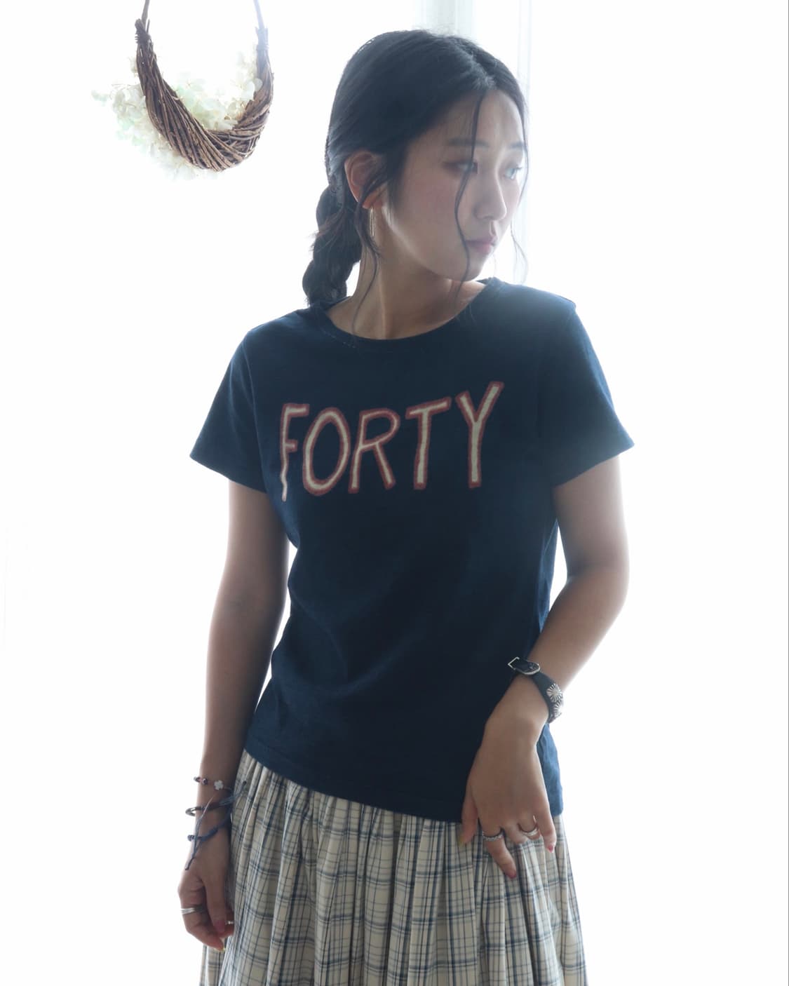[45rpm] Indigo Denim FORTY-FIVE T-Shirt 상품이미지7
