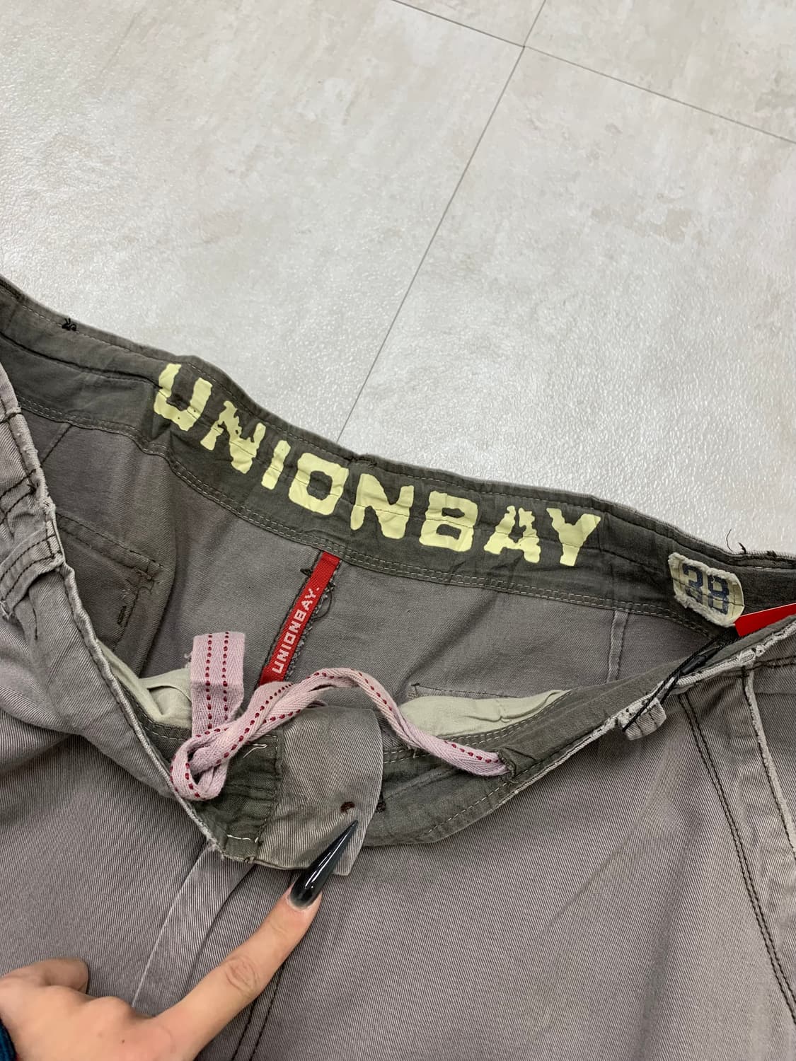 Onion bay 그레이 카고팬츠 #196 상품이미지4