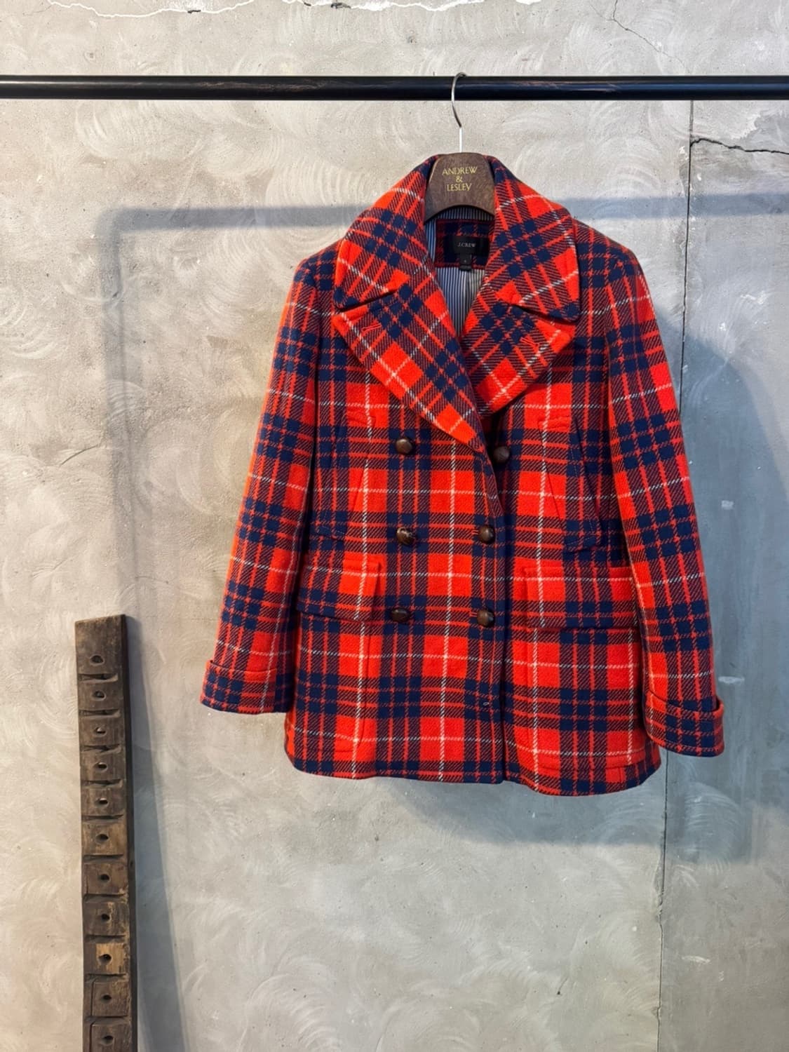 제이크루 타탄체크 피코트 55~66 상품이미지10