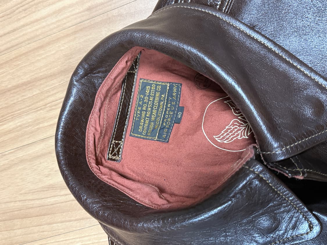 버즈릭슨 러프웨어 A-2자켓 40사이즈 상품이미지7