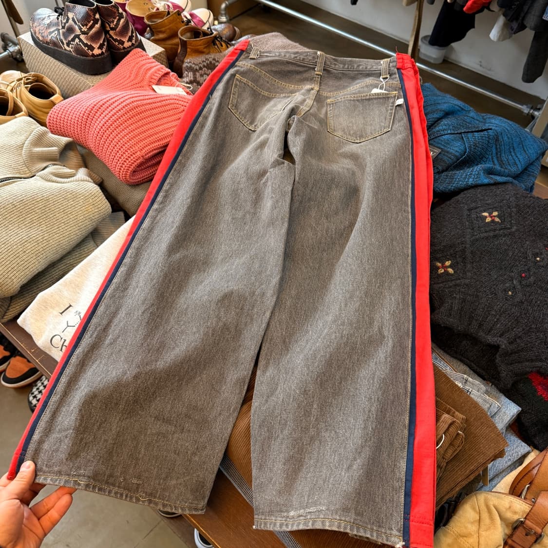 18SS 파세타즘  베스킷볼 데님 팬츠 3 사이즈 실측 35 ~36 상품이미지2