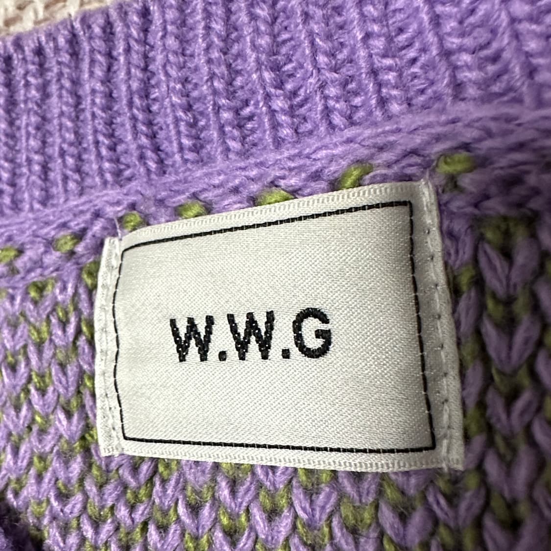 WHO'S WHO GALLERY check knit sweater 상품이미지4