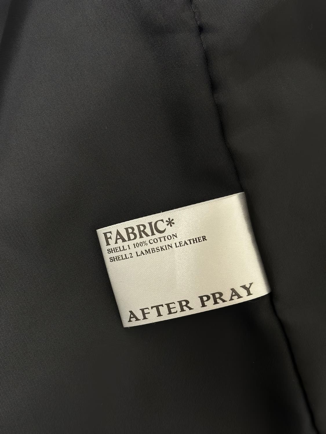 애프터프레이 램스킨카라 코튼 블루종 M 상품이미지5