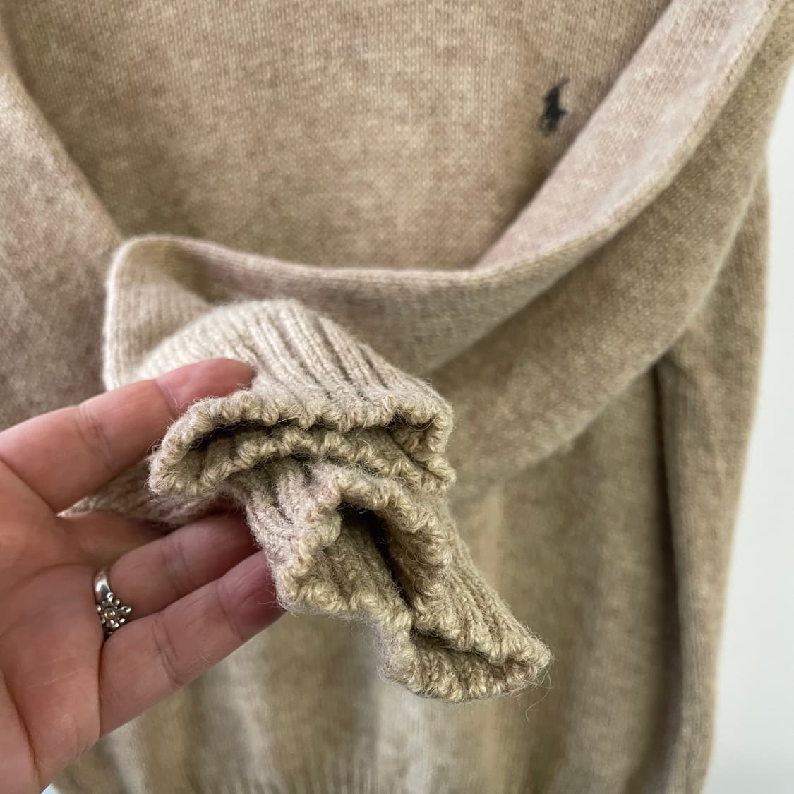 90s 폴로랄프로렌 울 라운드 니트 상품이미지6