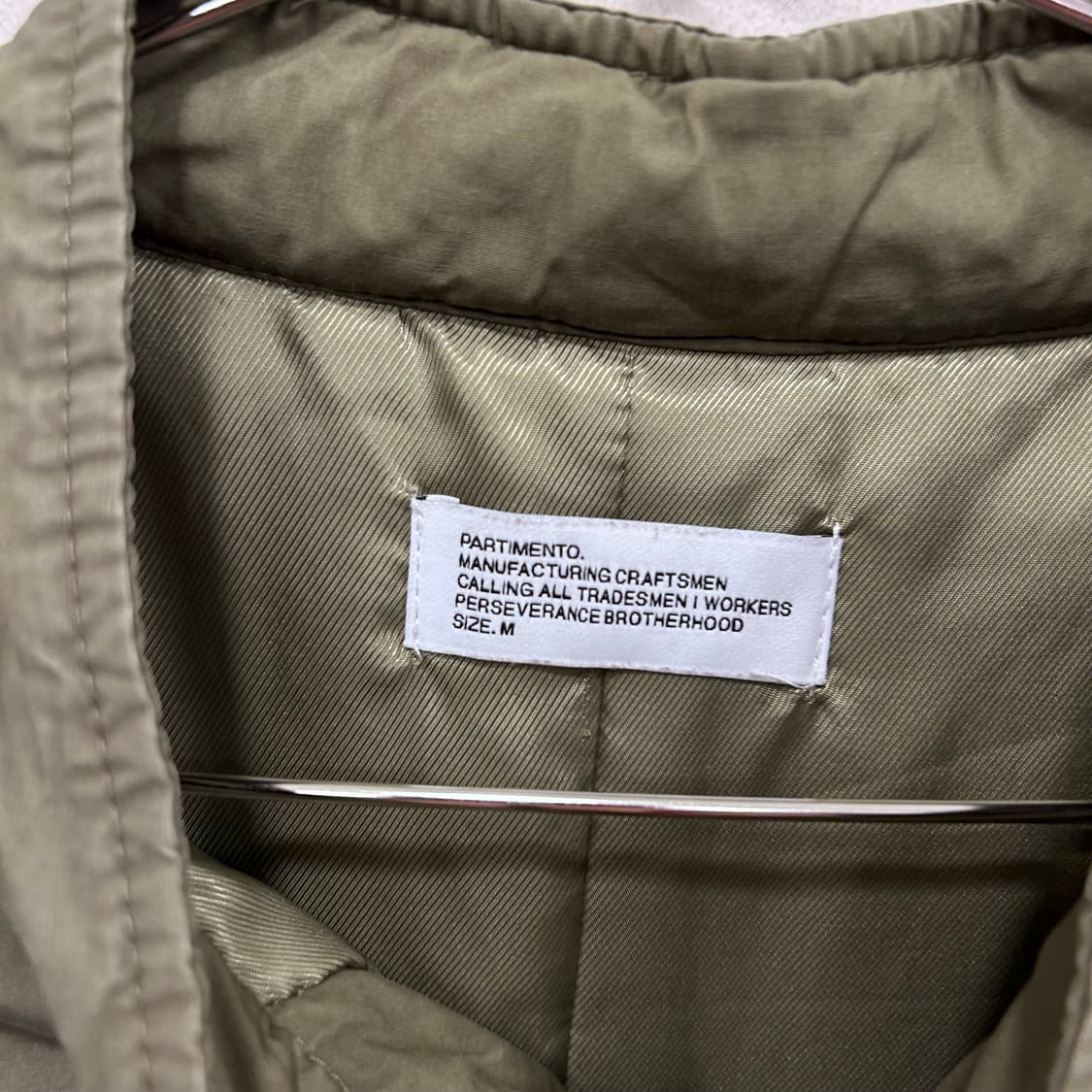 파르티멘토 신슐레이트 M-65 누빔 롱 야상패딩 상품이미지3