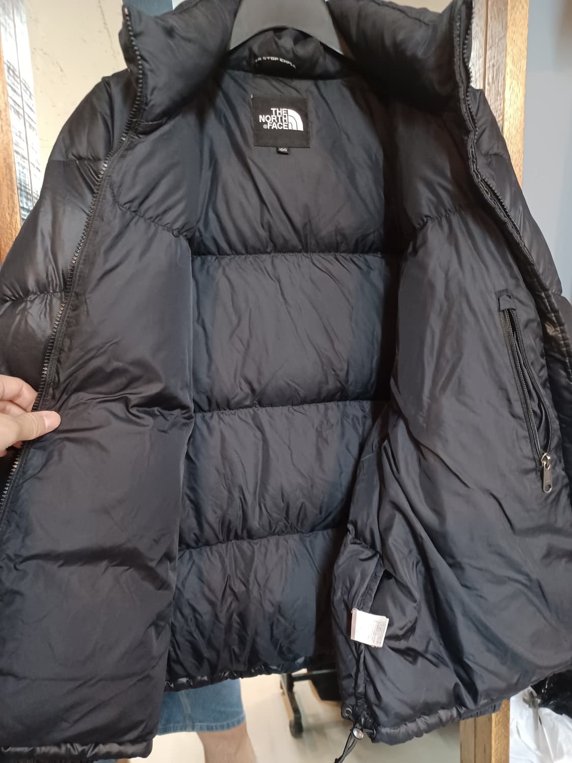 노스페이스 구형 눕시 700 패딩 블랙 100 상품이미지6