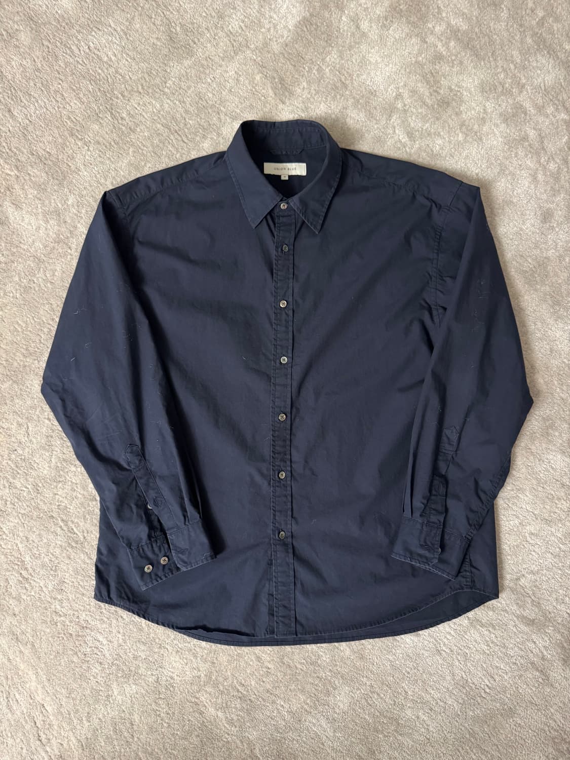 [유니온블루] 런드리 셔츠 네이비/차콜 M 상품이미지2