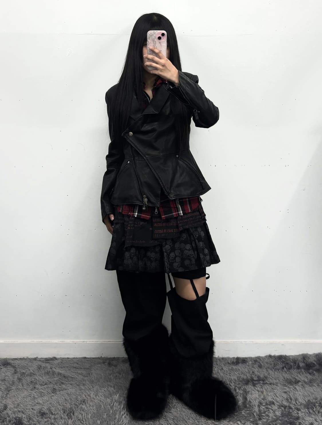 비비안웨스트우드 레드라벨 램스킨 트랜스폼 바이커자켓 상품이미지4