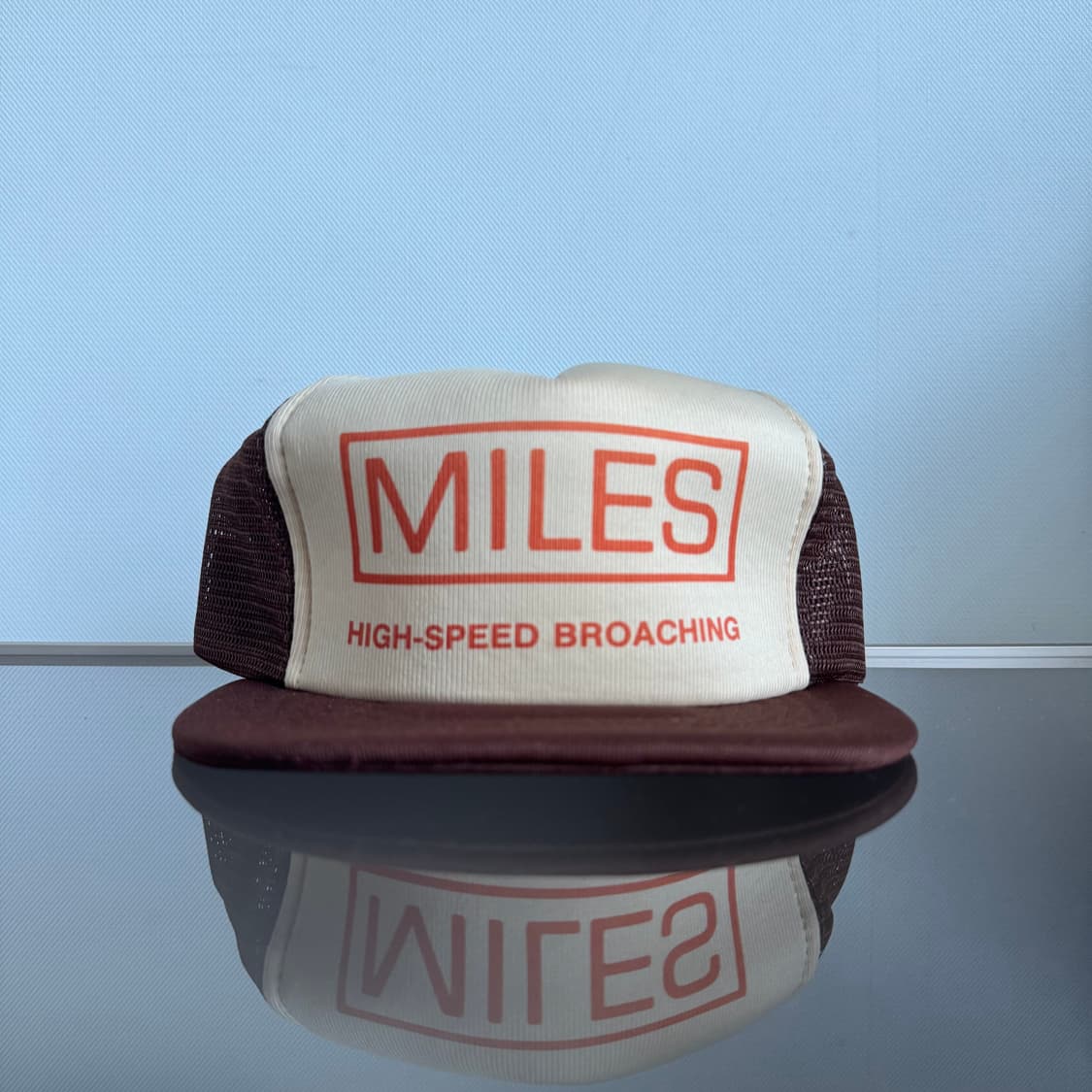 USA 빈티지 모자 볼캡 vintage cap 트러커 메쉬 브라운 상품이미지1
