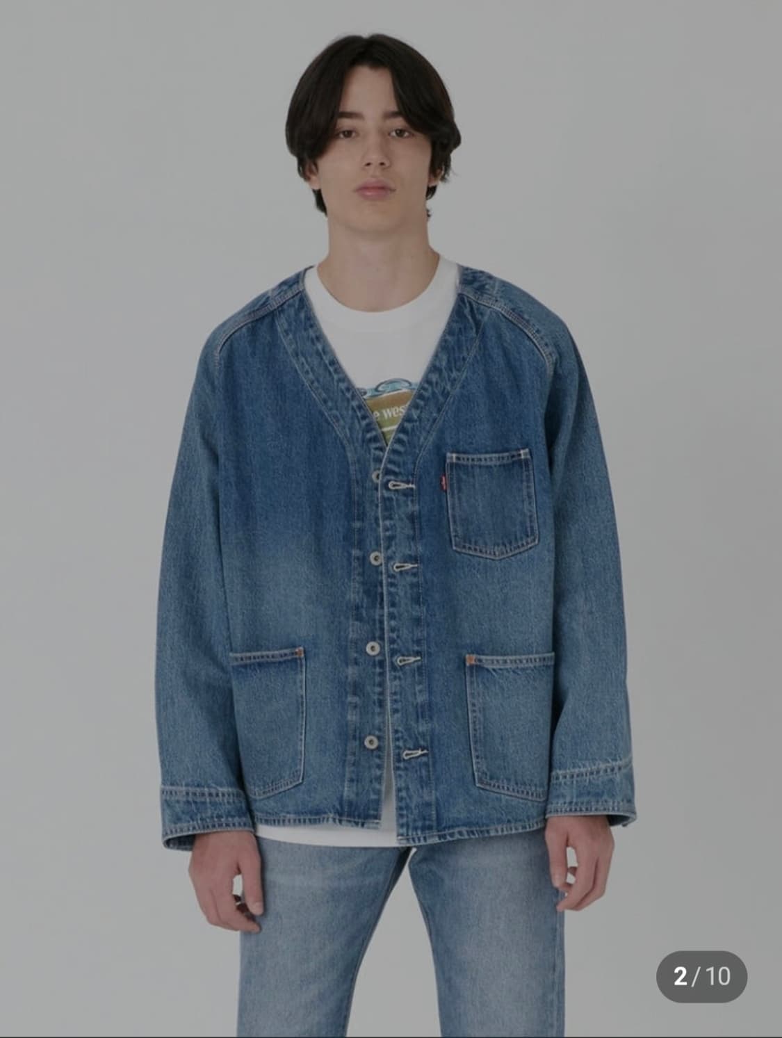 리바이스 데님 가디건 남녀공용 M 상품이미지3