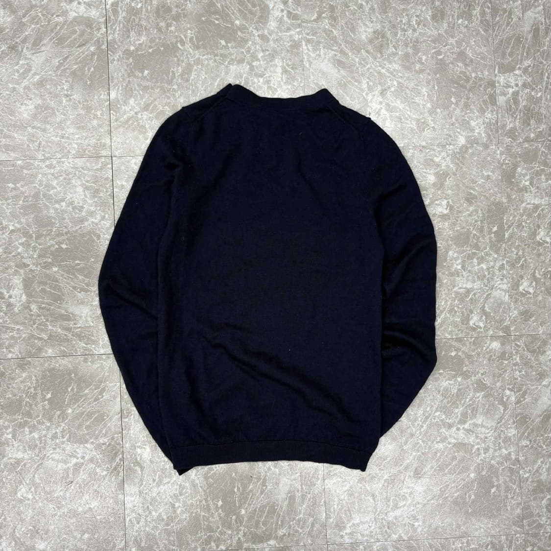 라코스테 네이비 울 100% 걸즈 크루넥 니트(90) 상품이미지3