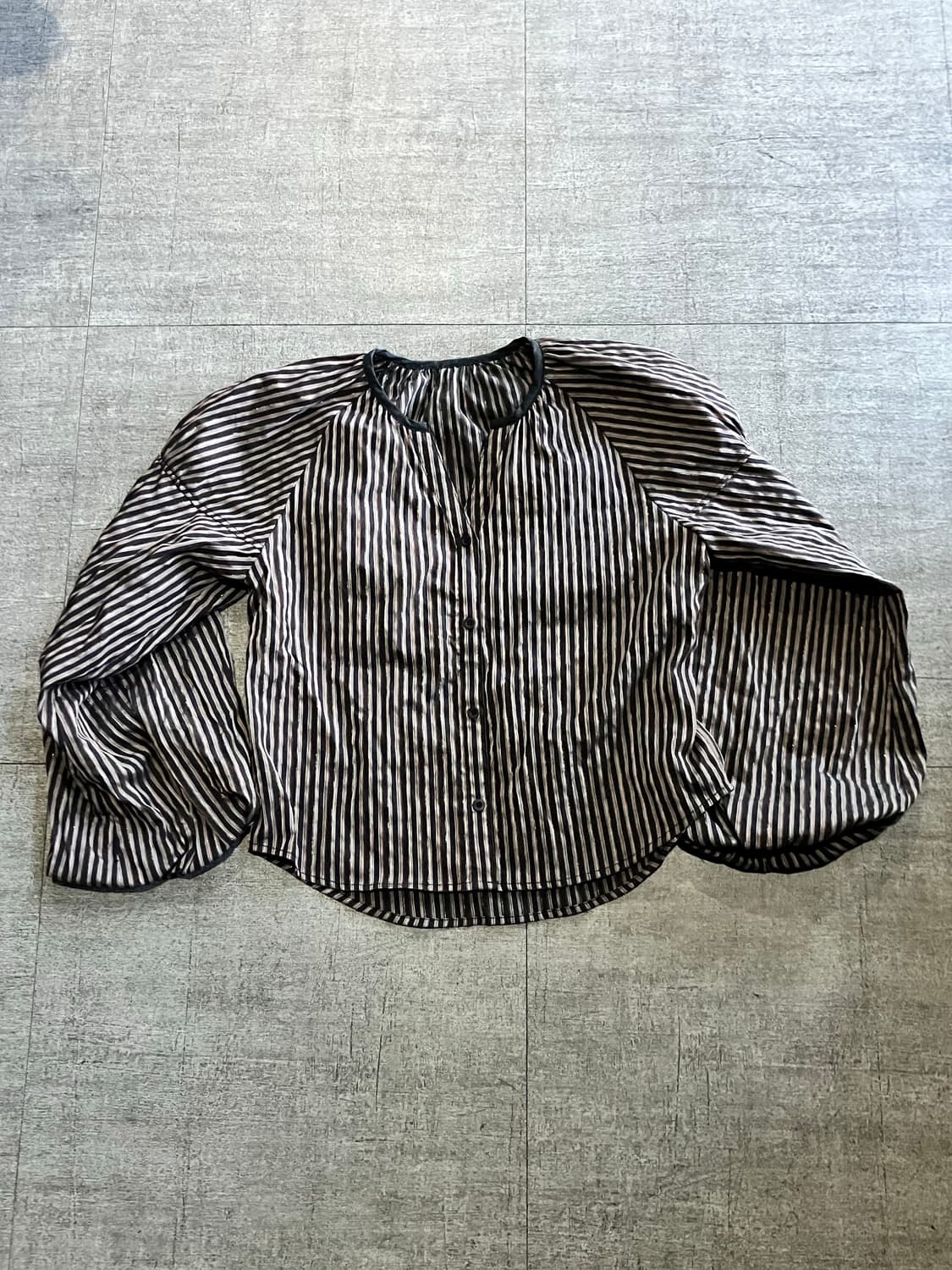 일본빈티지 하구미모리걸 달천깔페어리 글리터블라우스 상품이미지1