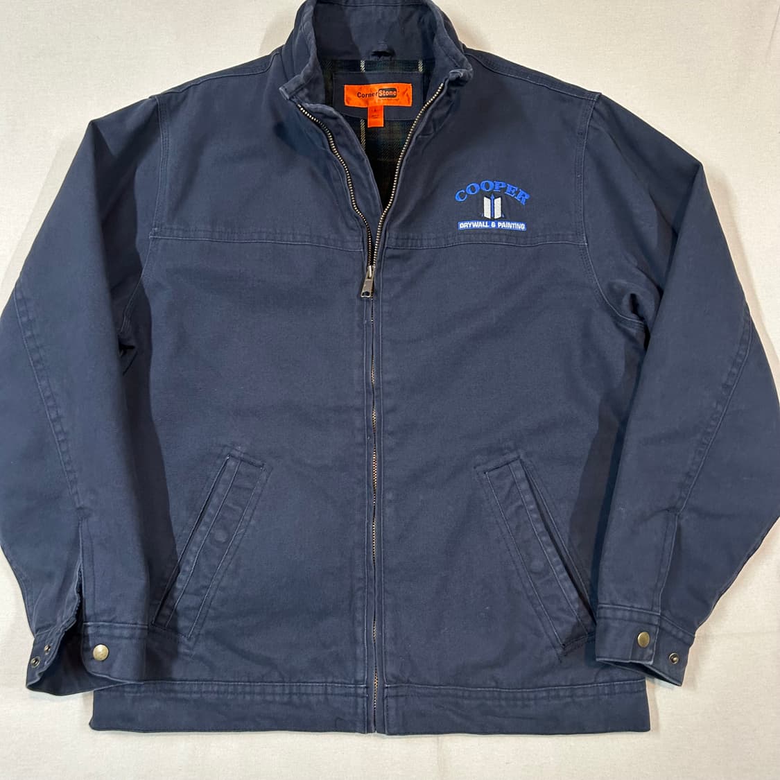 L) Corner Stone USA 워크웨어 워크 자켓 네이비 상품이미지2
