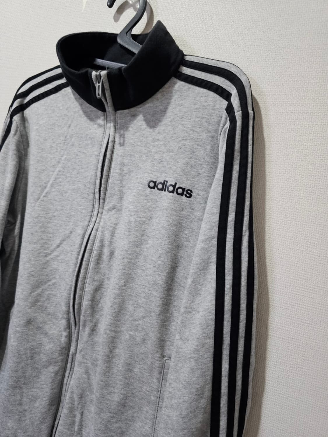 아디다스 회색 코튼 트랙탑 져지 S~M 상품이미지2