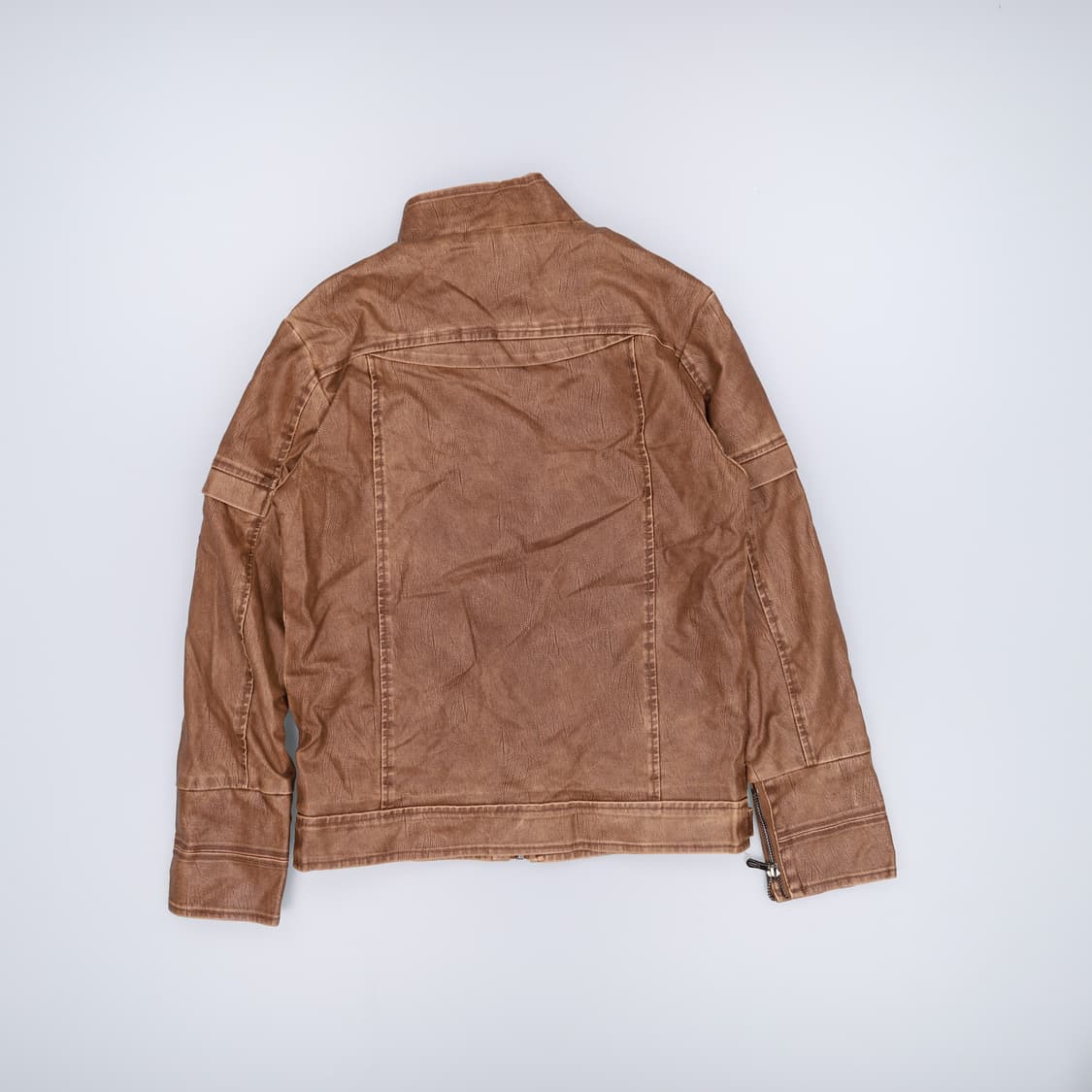 XL 양가죽 하이넥 웨스턴 바이커 자켓 0204M 상품이미지2