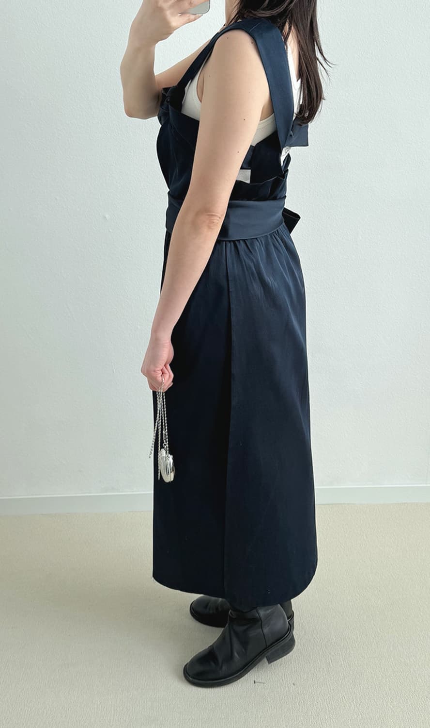 3.1 Phillip Lim 필립림 스퀘어넥 원피스 (navy) 상품이미지7