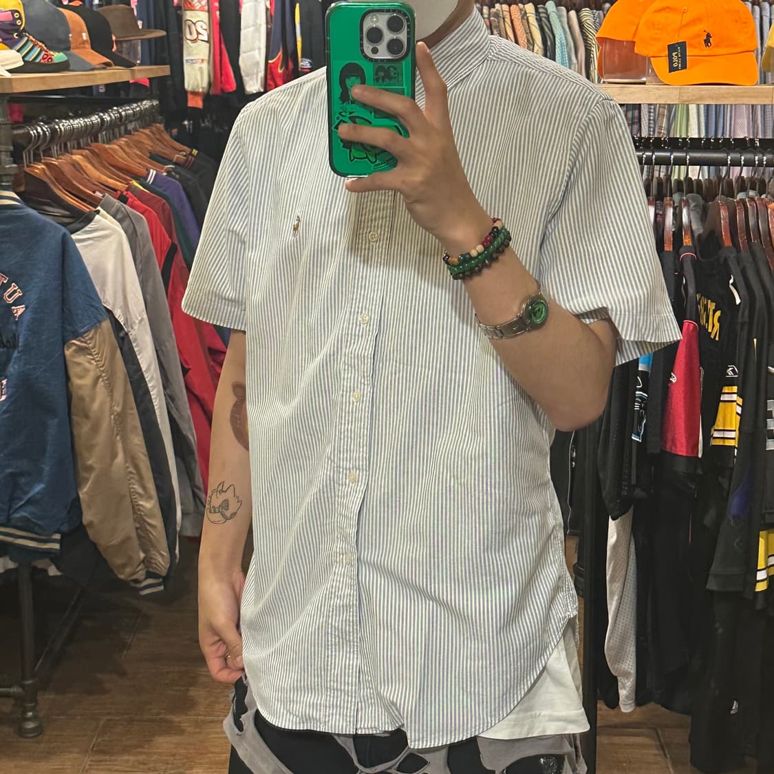 [HI] 폴로 랄프로렌 클래식 반팔 셔츠 스카이블루 상품이미지3