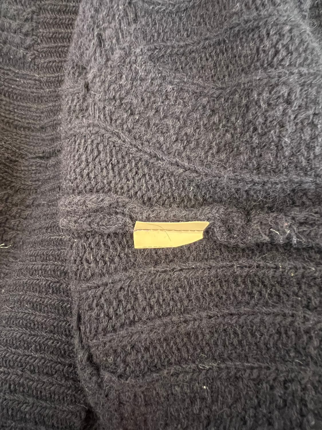 마시모뚜띠 남성 네이비 케이블니트 하프터틀넥니트 상품이미지7