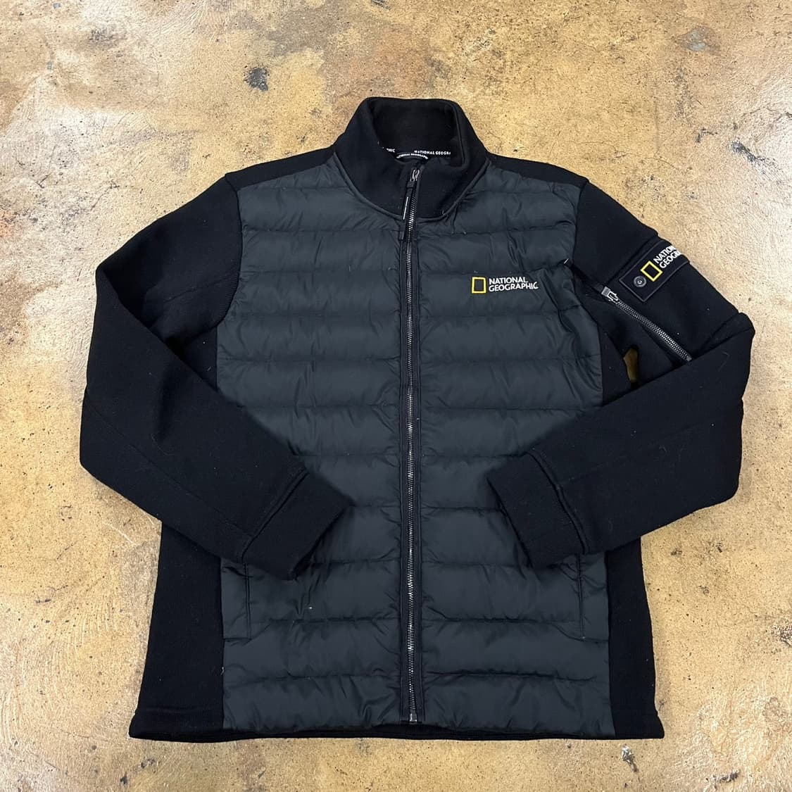 [정품/L] 내셔널지오그래픽 블랙 패딩 자켓 b19 상품이미지2