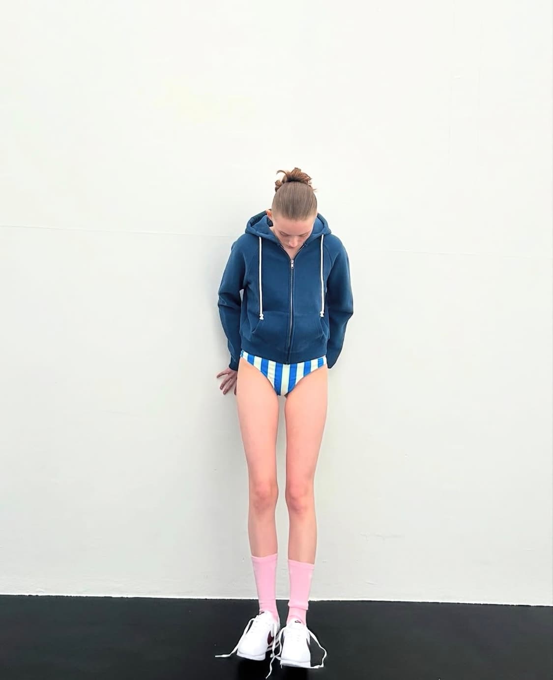 포니테일 Alltime hoodie jacket (indigo) 상품이미지4