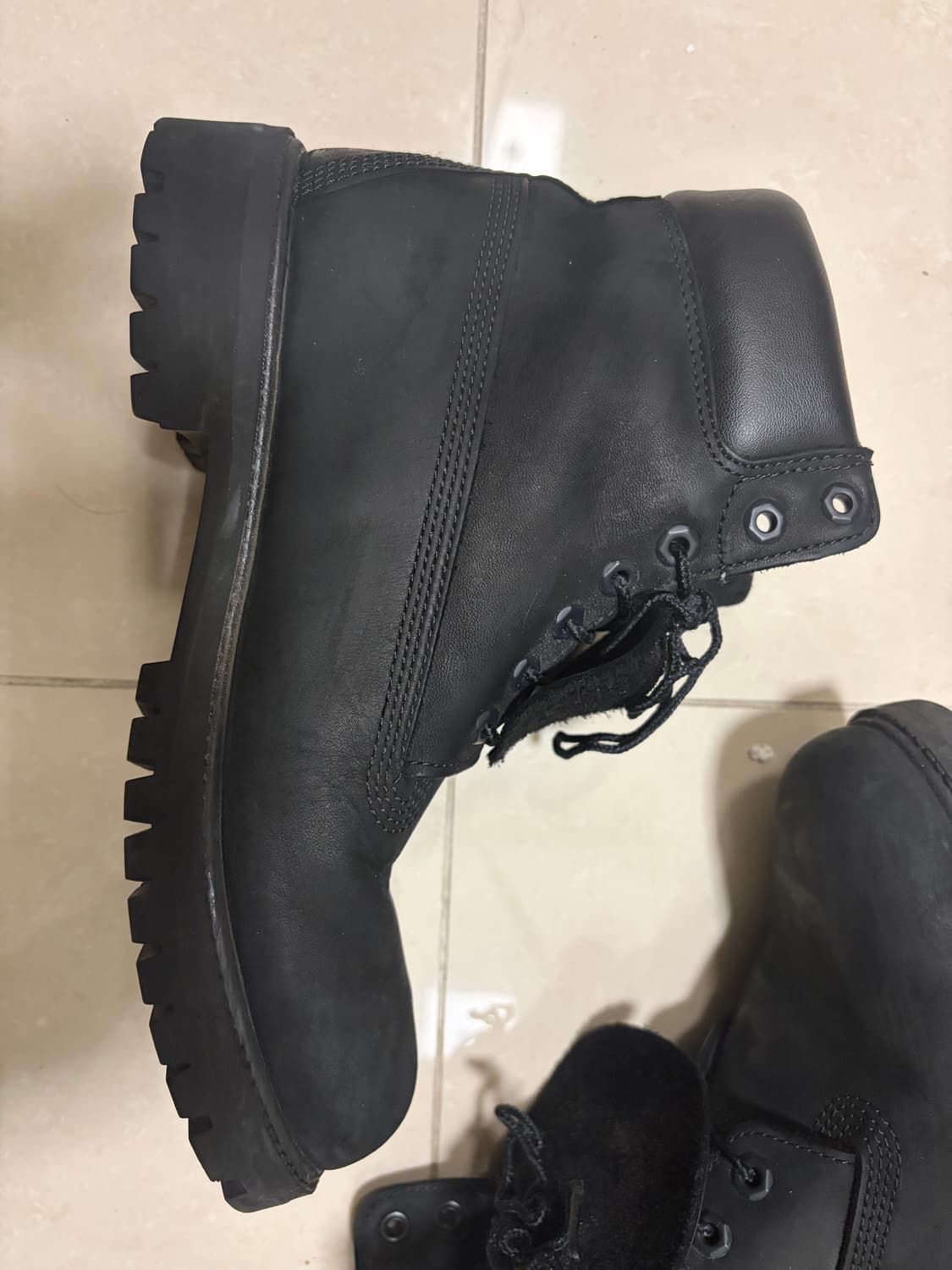 팀버랜드 6인치 부츠 블랙 상품이미지3