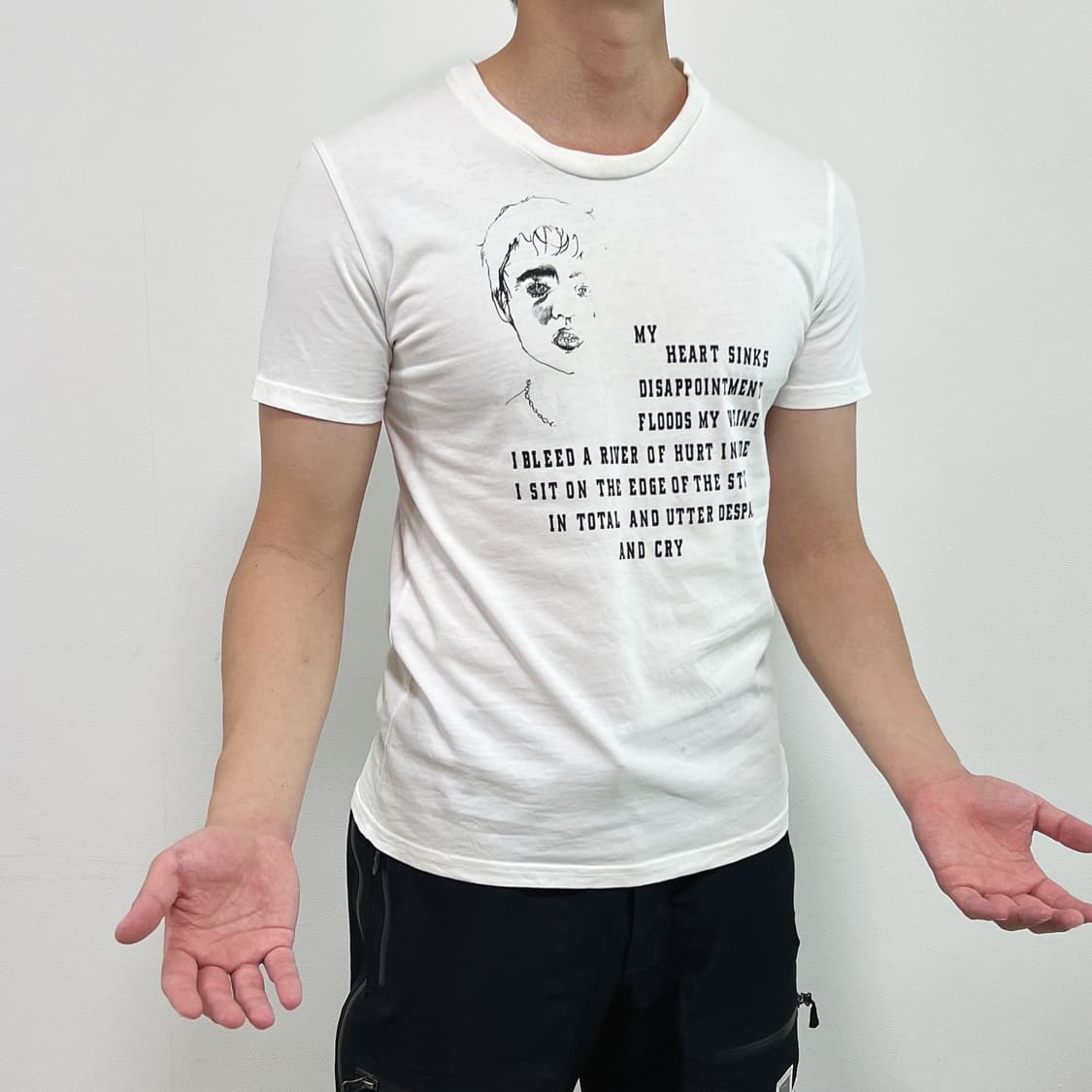 디올옴므 05AW Peter Doherty 티셔츠 화이트 상품이미지1