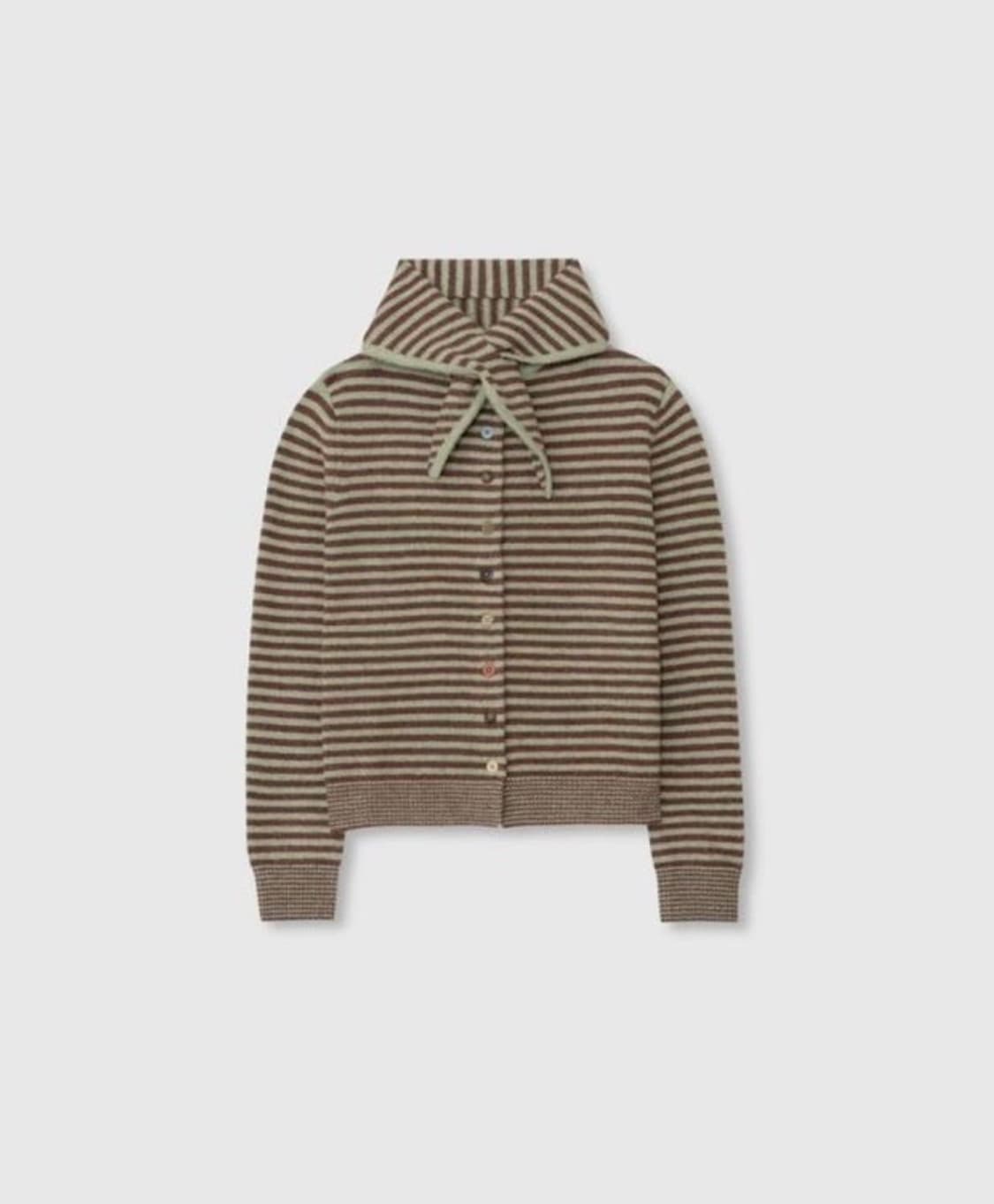 니히 머플러 콤보 가디건 상품이미지1