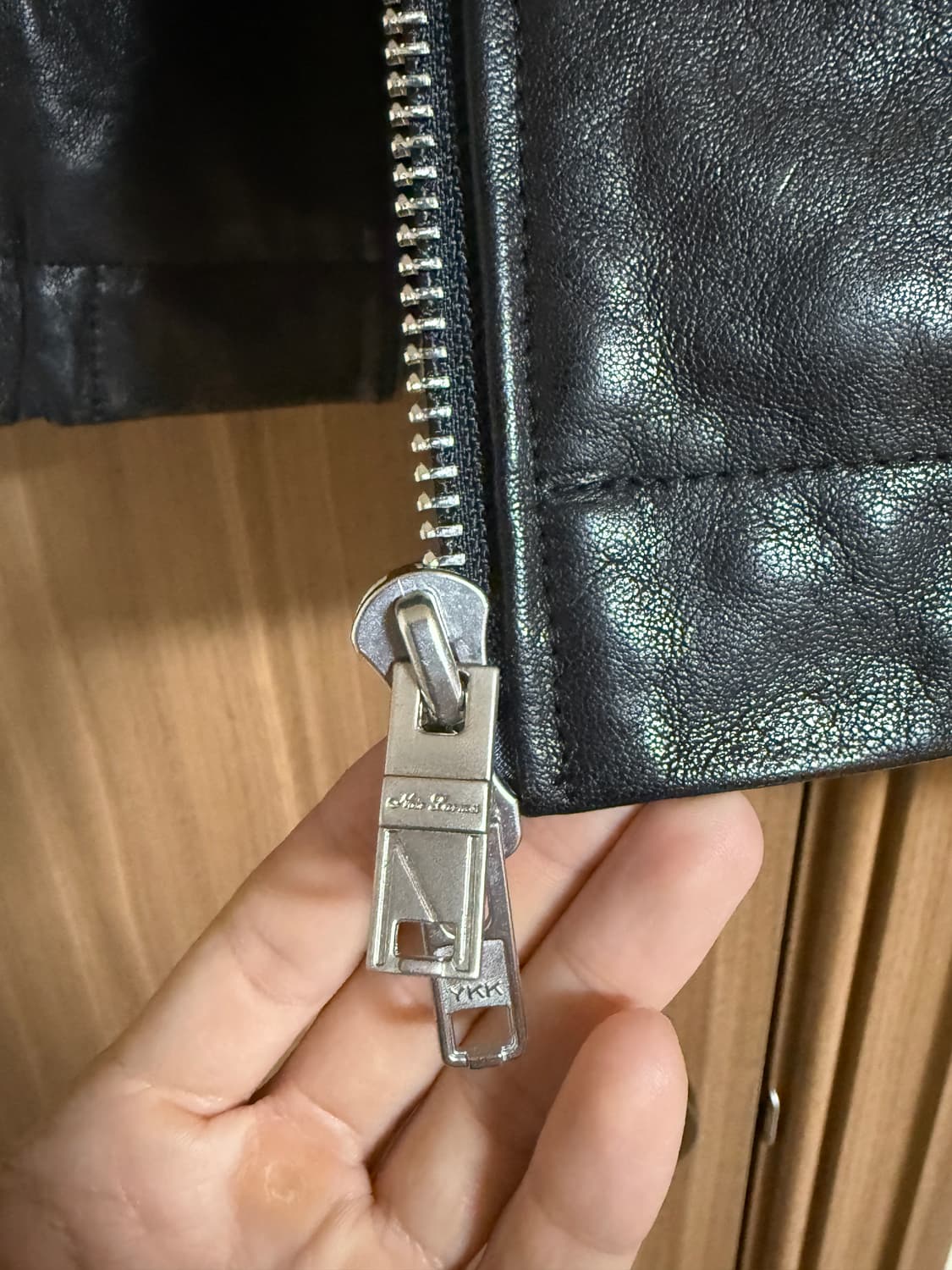 [46]느와르라르메스 세미오버 가죽자켓 상품이미지4