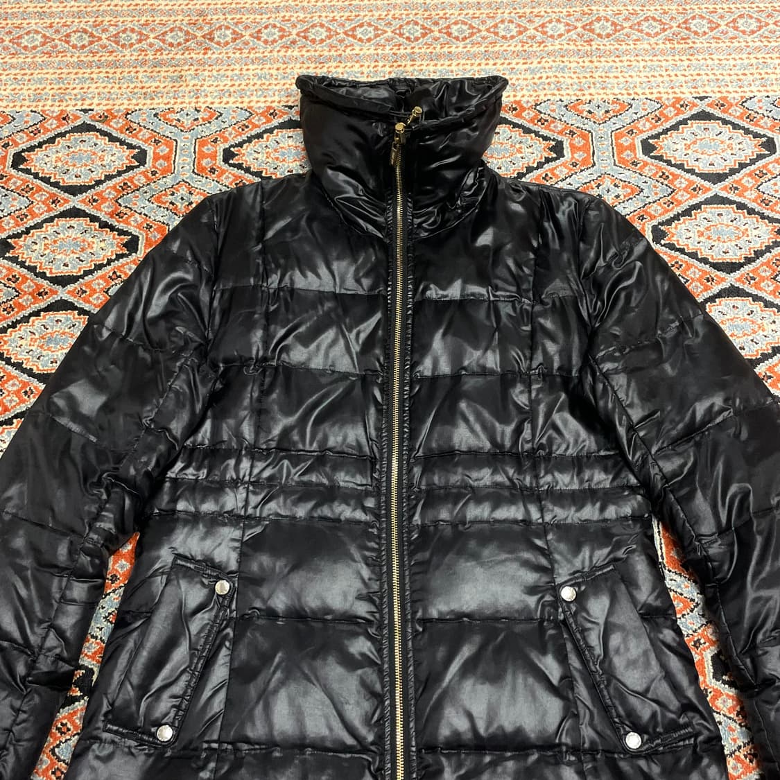 하나에모리 블랙 다운 코트 여성40 상품이미지2