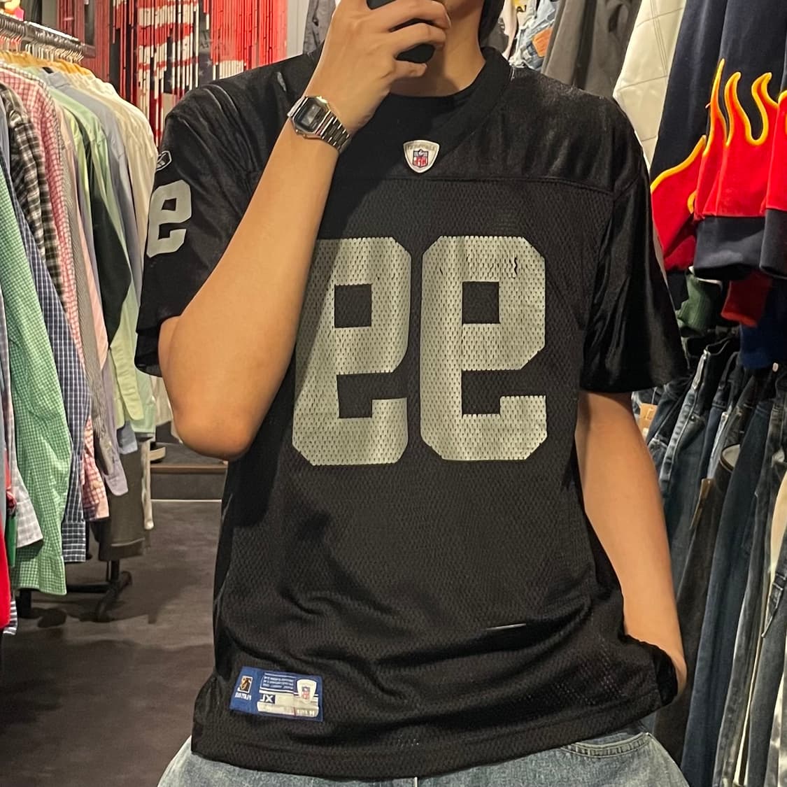 [IM] NFL X Rebok 블랙 No.99  반팔져지 상품이미지4