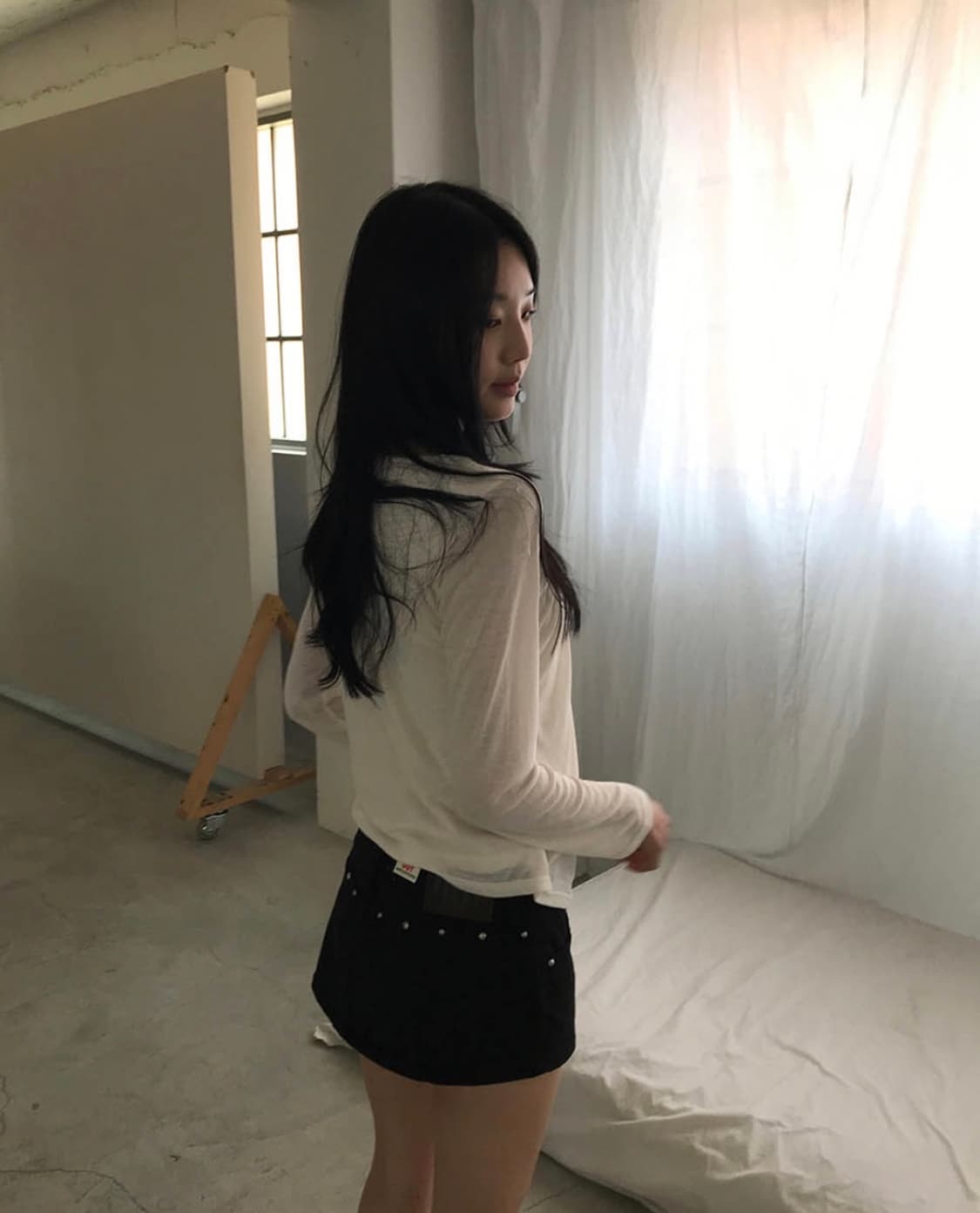 Drape shirring top 상품이미지2