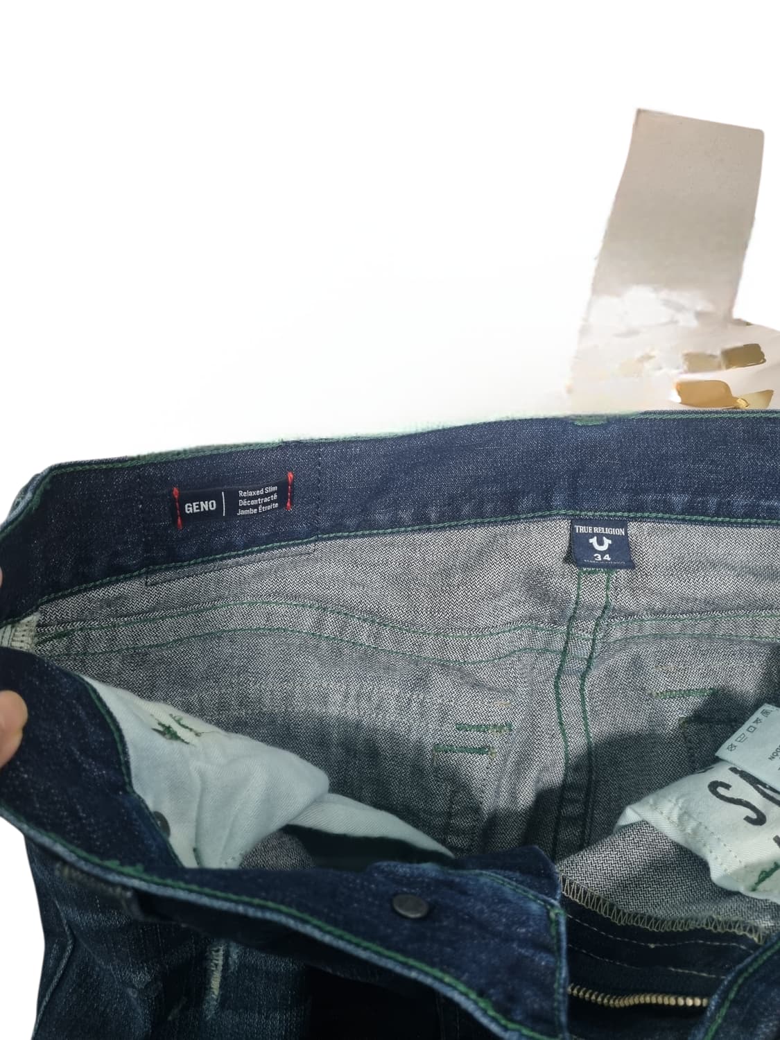 트루릴리젼 GENO 릴렉스 슬림 데님 청바지 34 상품이미지7