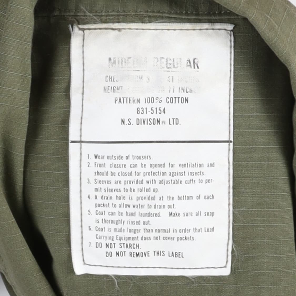 US Army Jungle Fatigue Jacket 상품이미지7