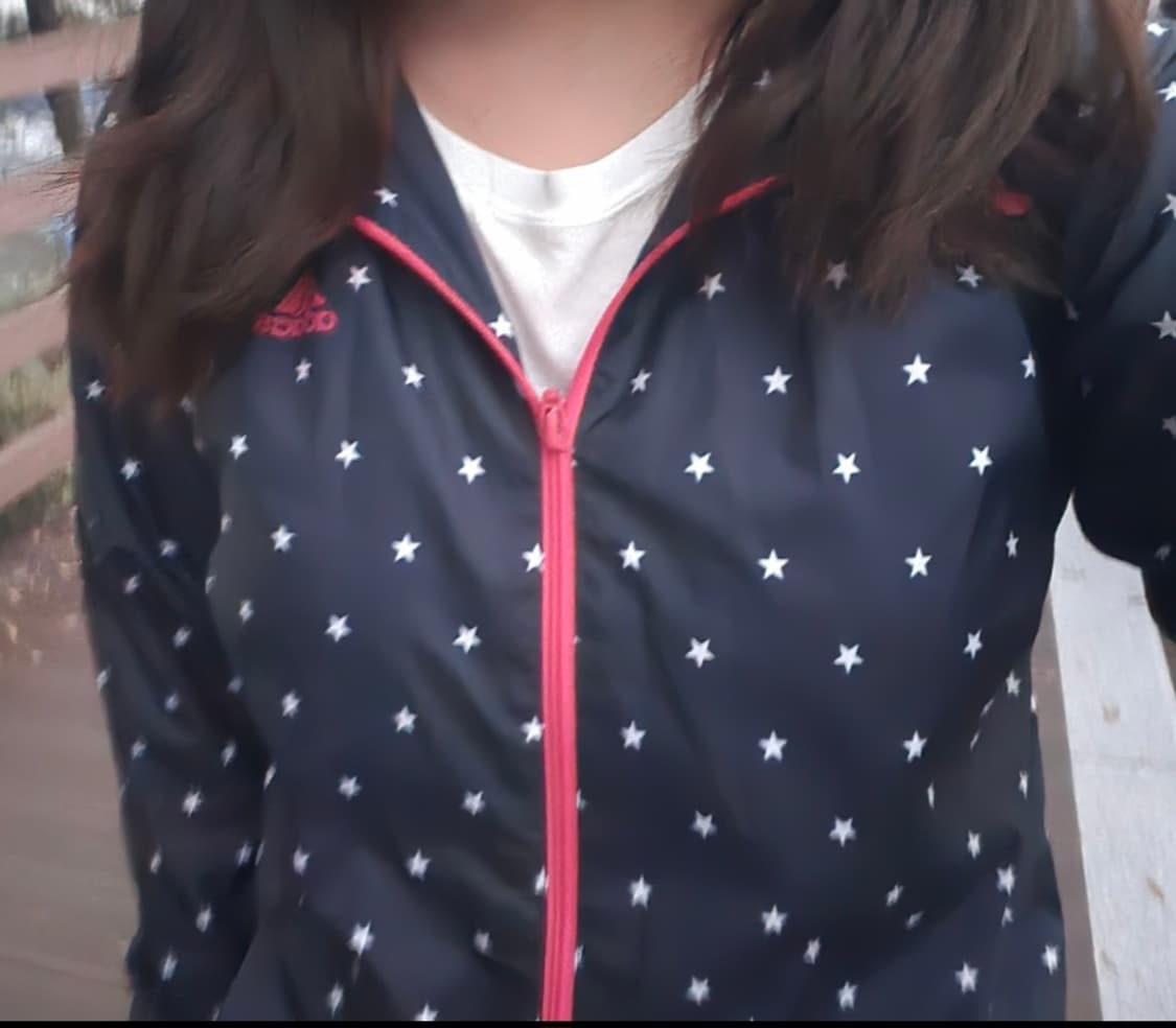 빈티지 아디다스 스타 도트 패턴 바람막이 상품이미지2