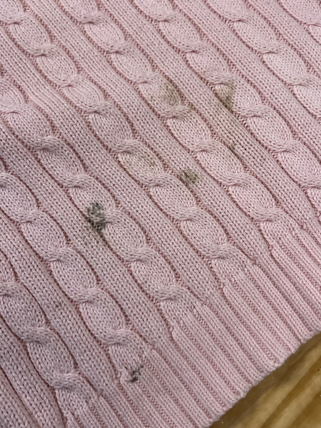 폴로 랄프로렌 꽈배기 니트 핑크 L #csz2605 상품이미지7