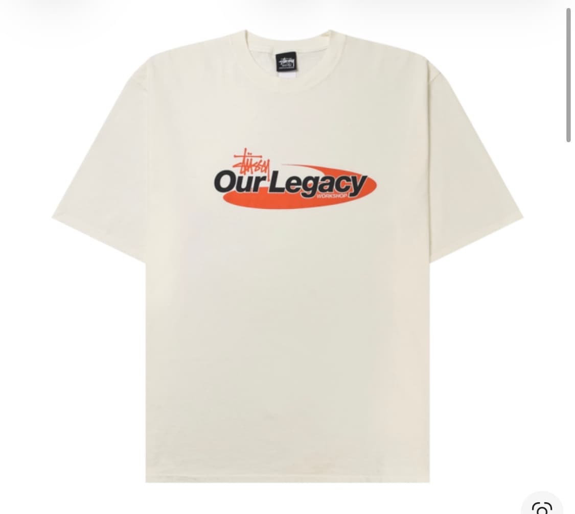 새상품(XL)스투시x아워레가시 워크샵 피그먼트 다이드 반팔 내츄럴 상품이미지2